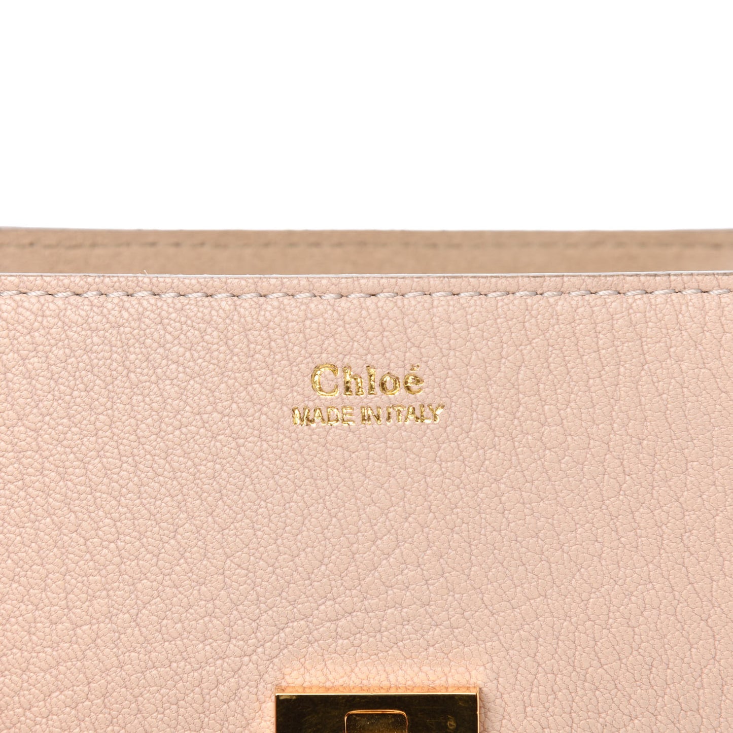 Grained Lambskin Drew Shoulder Bag Abstract White
