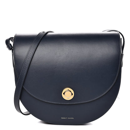 Mansur Gavriel Calfskin Saddle Crossbody Bag Blu 1 of 12