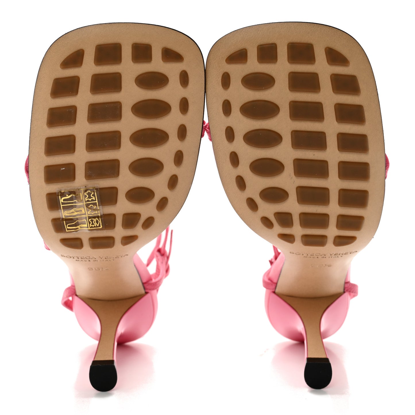 Crush Calfskin The Line 90mm Sandals 36.5 Milkshake