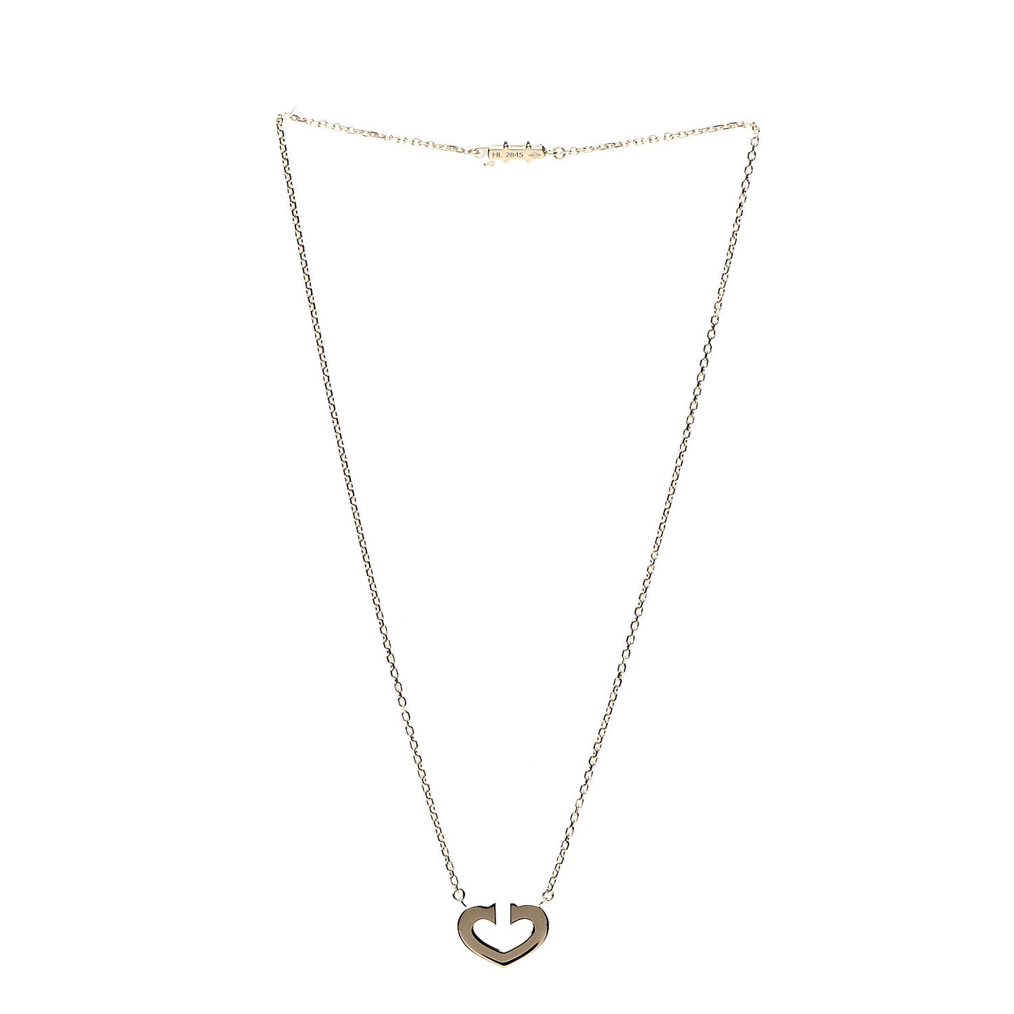 18K Yellow Gold Medium Hearts and Symbols Necklace