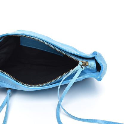 Balenciaga Chevre Classic Hardware Porte Toilette Makeup Clutch Turquoise 5 of 7