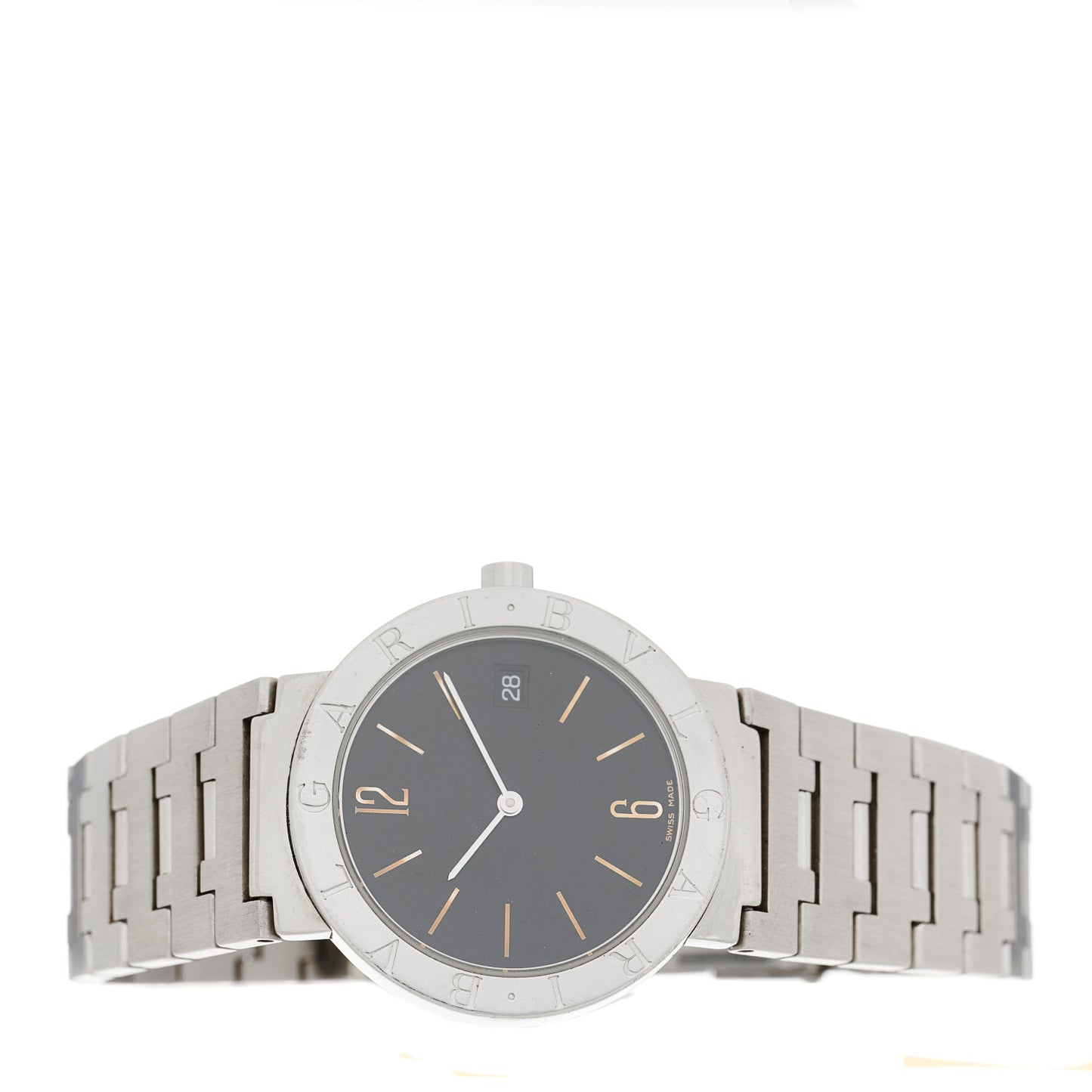 Stainless Steel 33mm Quartz Watch Black