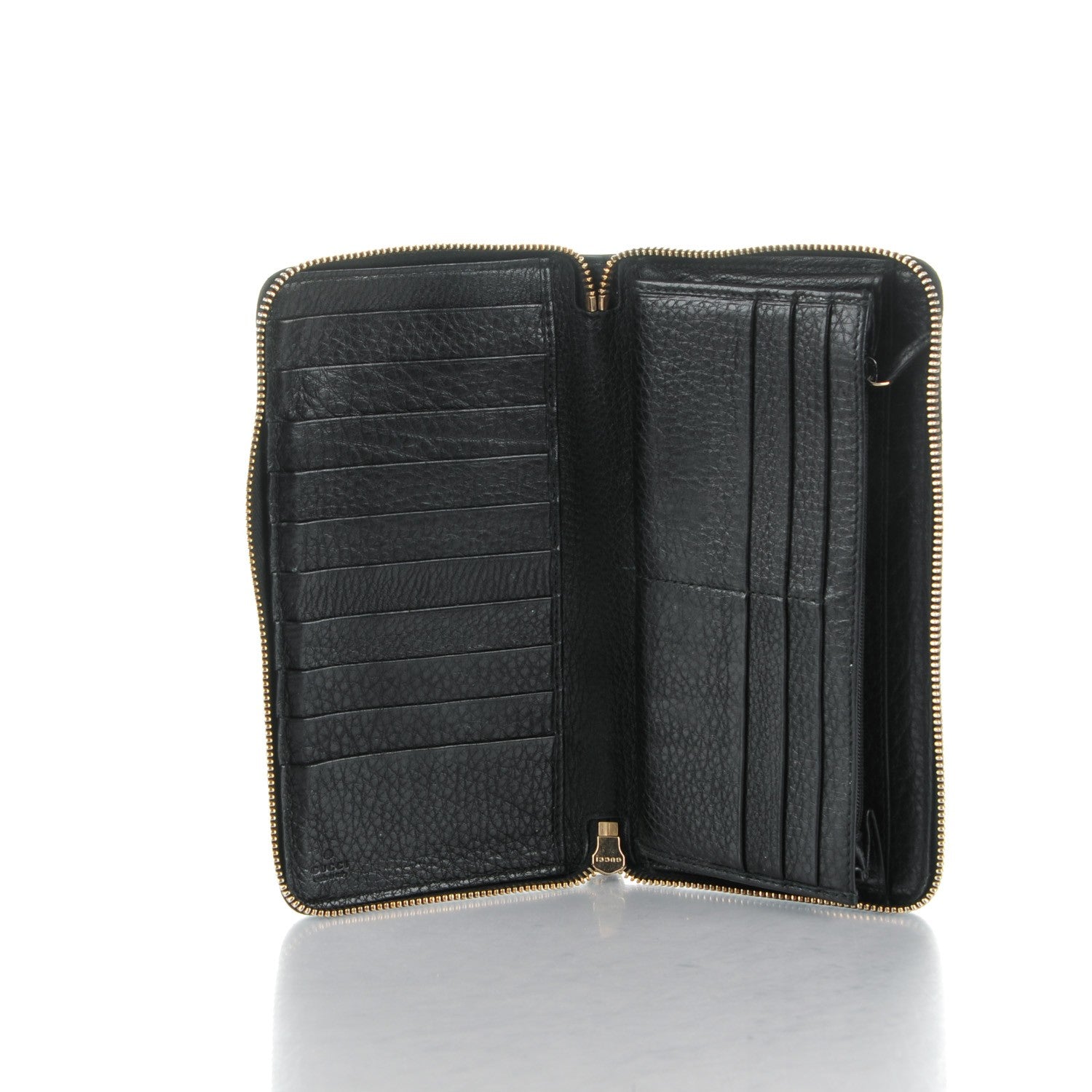 Gucci Calfskin Soho Zip Around Wallet Black 5 of 7