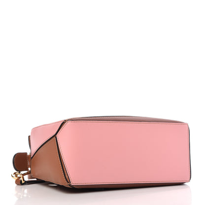 Loewe Calfskin Small Puzzle Bag Tan Medium Pink 4 of 8