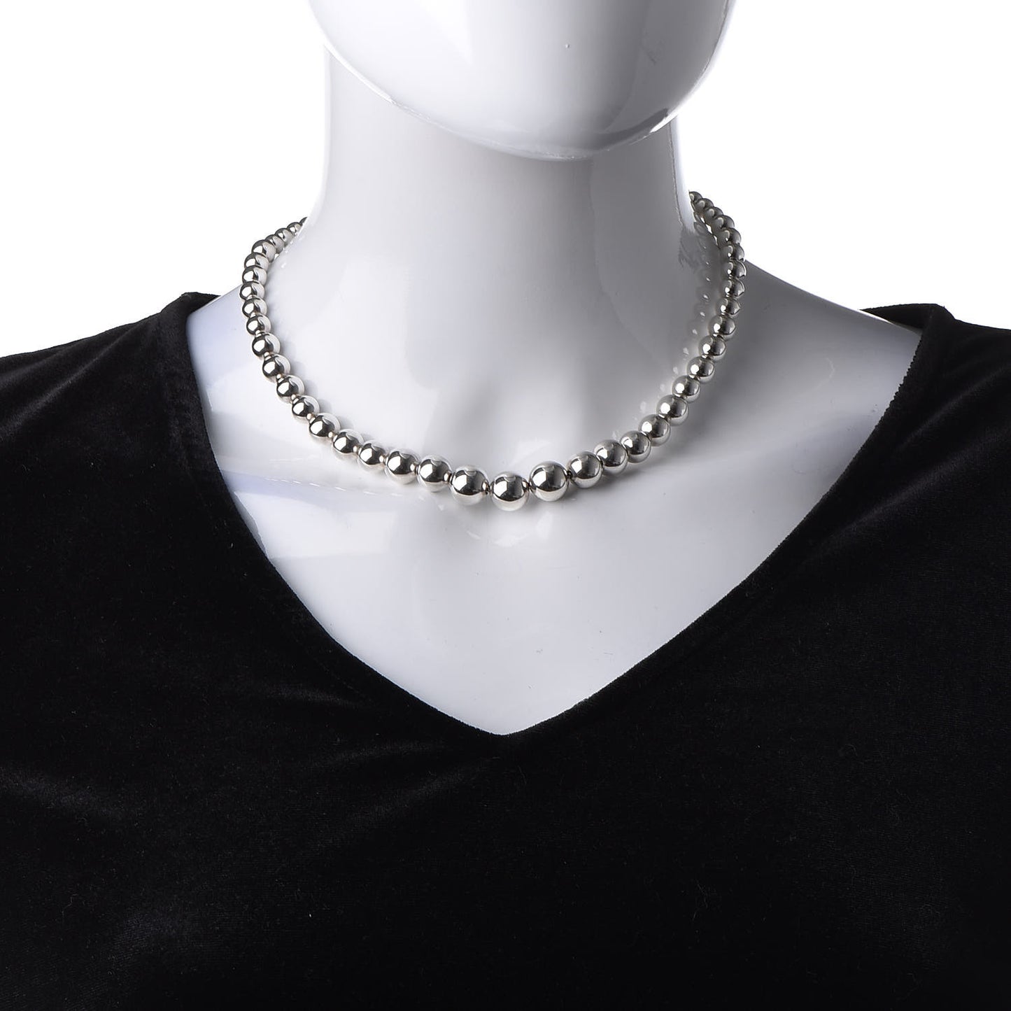Sterling Silver HardWear Graduated Ball Necklace