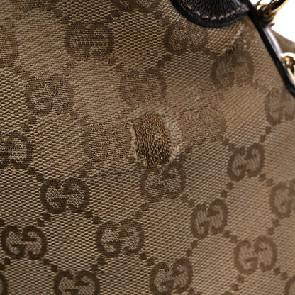 Gucci Monogram Mink Indy Small Top Handle Bag Metallic 11 of 13