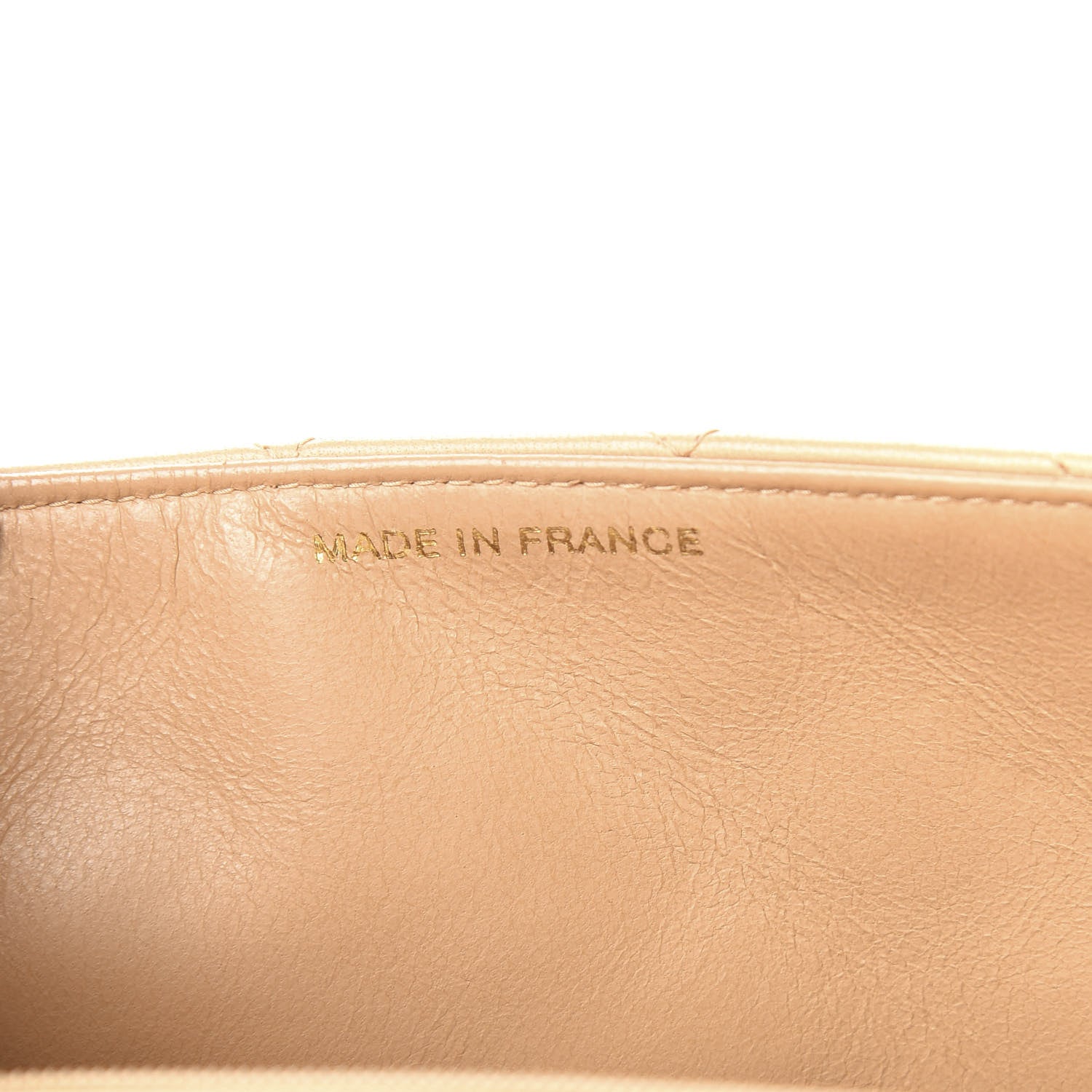 Chanel Lambskin Quilted Mini Square Flap Beige 6 of 18