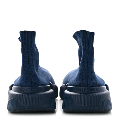 Balenciaga Neoprene Knit Womens Speed Sneakers 36 Navy Blue 5 of 11