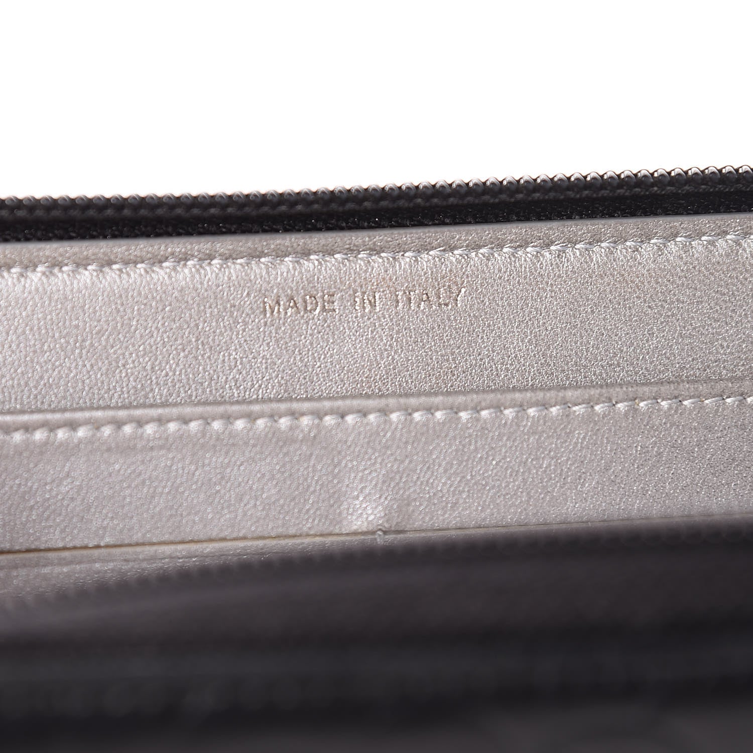 Chanel Lambskin Camellia Embossed Large Zip Around Gusset Wallet Black 7 of 14