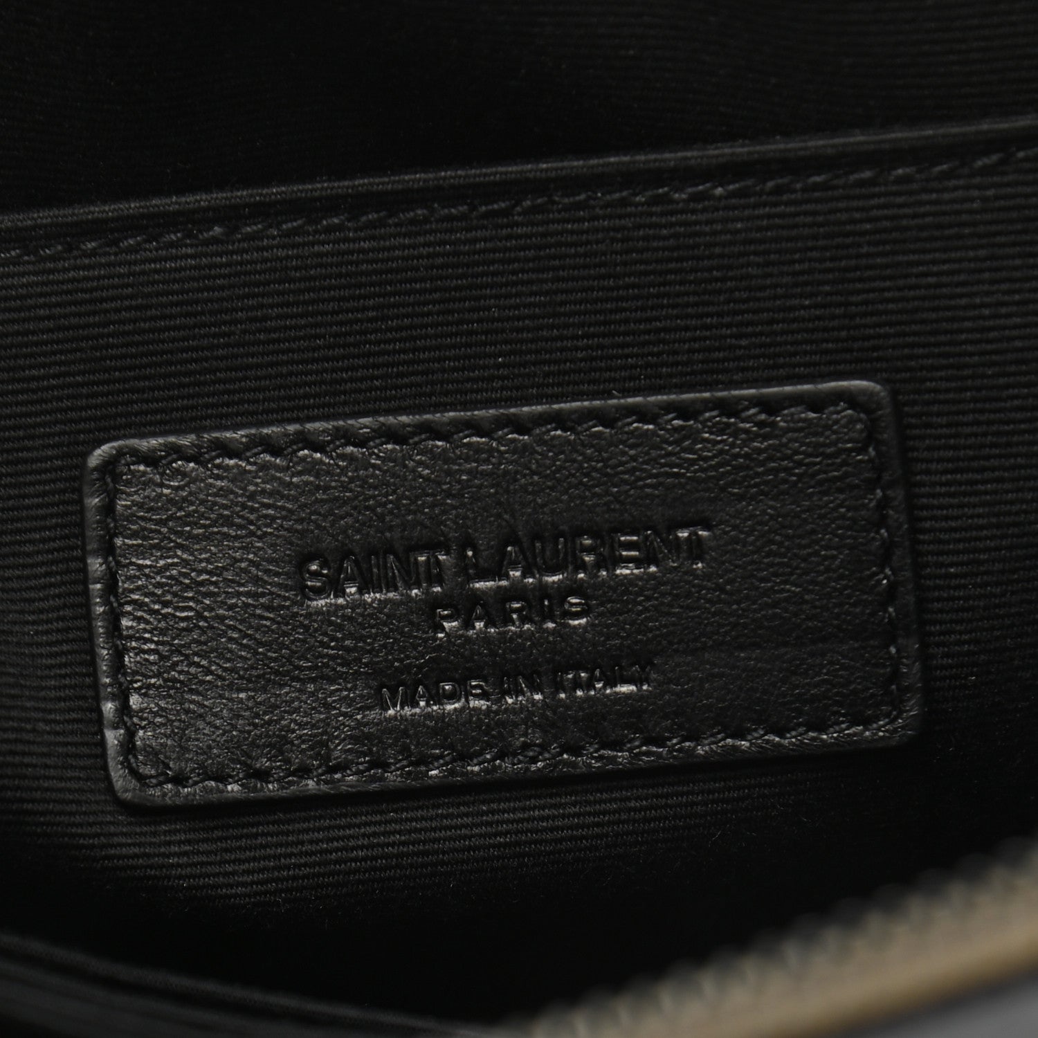 Saint Laurent Canvas Property of Saint Laurent Zip Top Tech Pouch Khaki 6 of 7