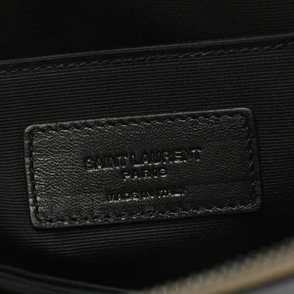 Saint Laurent Canvas Property of Saint Laurent Zip Top Tech Pouch Khaki 6 of 7