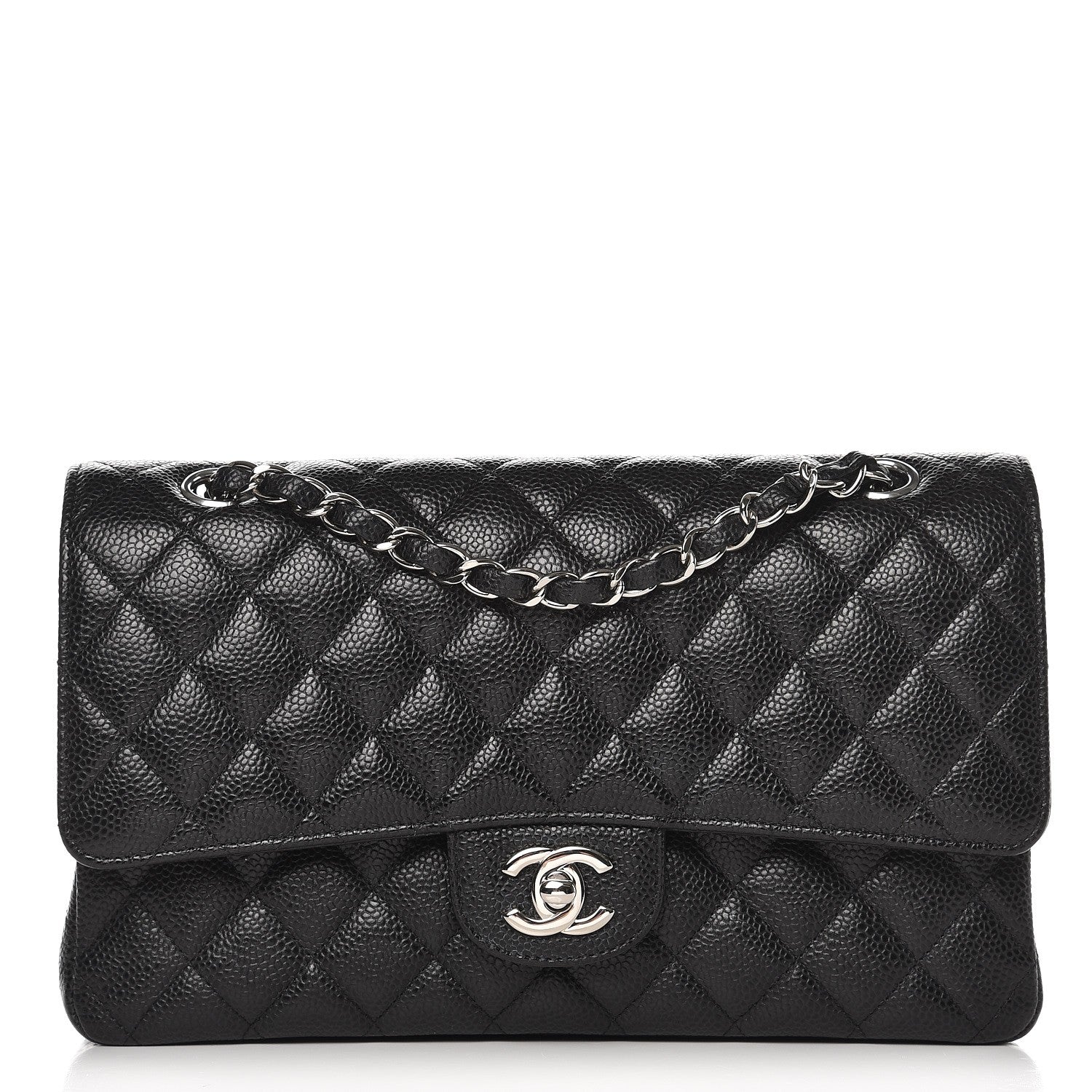 Chanel Caviar Quilted Medium Double Flap Black 1 of 10