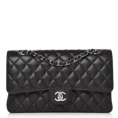 Chanel Caviar Quilted Medium Double Flap Black 1 of 10