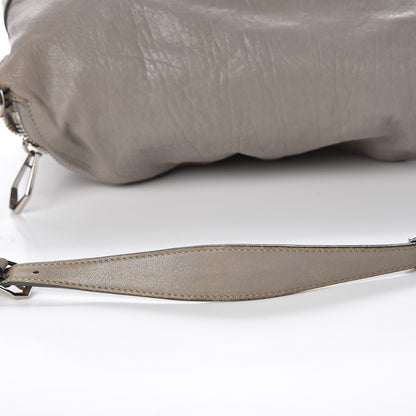 MCM Calfskin Monogram Shoulder Bag Taupe 17 of 23