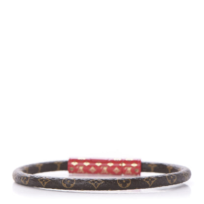 Louis Vuitton Monogram Confidential Bracelet 19 Red 3 of 6