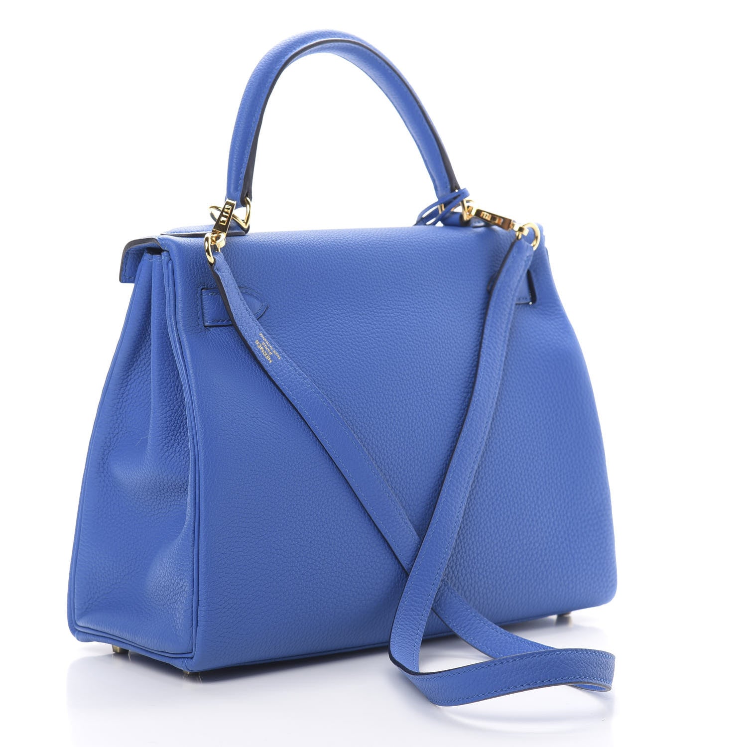 Hermes Togo Kelly Retourne 28 Bleu Zellige 3 of 11