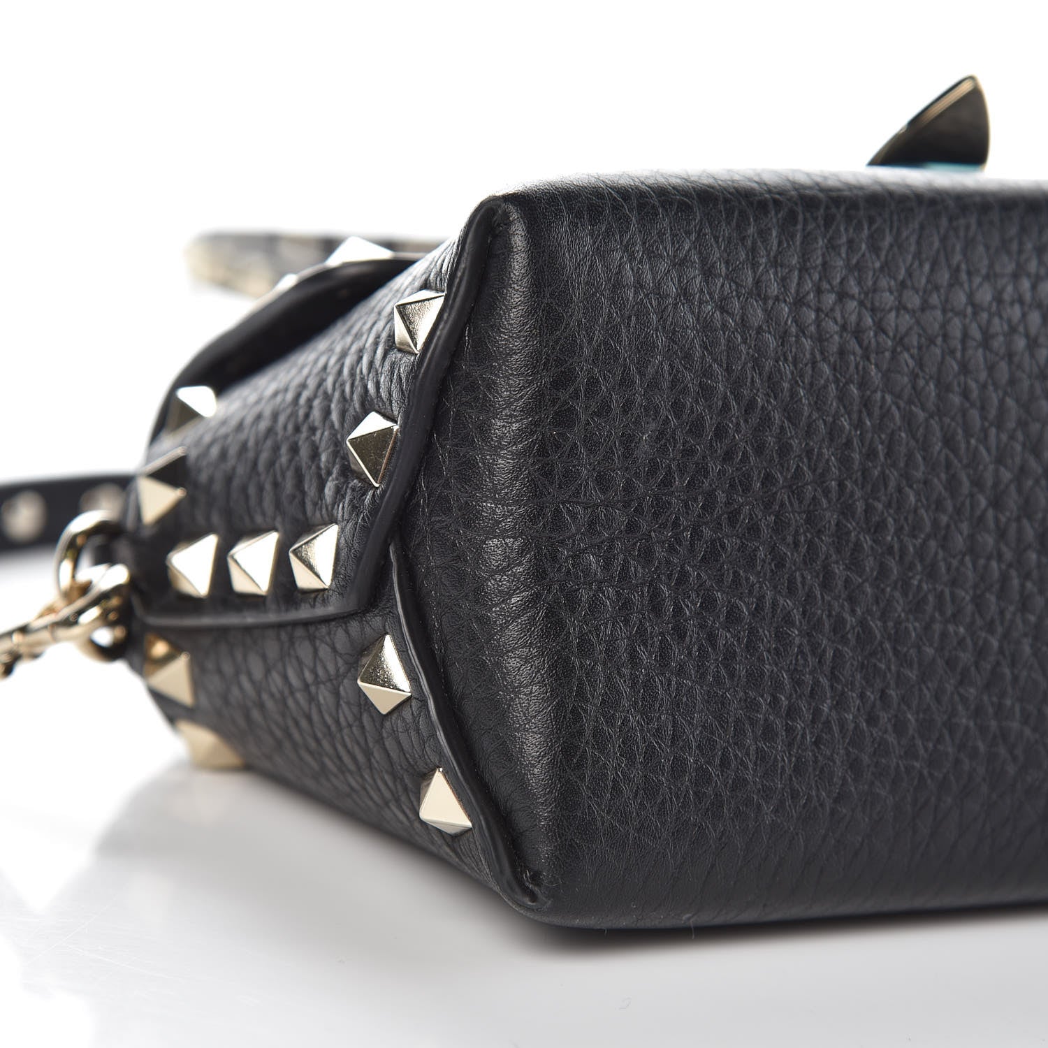 Valentino Garavani Vitello Mini Rockstud Crossbody Bag Black 8 of 10
