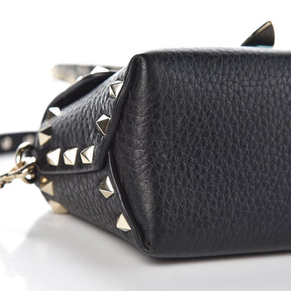Valentino Garavani Vitello Mini Rockstud Crossbody Bag Black 8 of 10