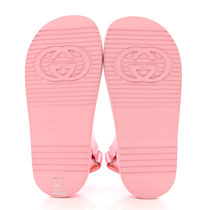 Gucci Rubber Mini Double G Womens Isla Dad Sandals 35 Wild Rose 5 of 8