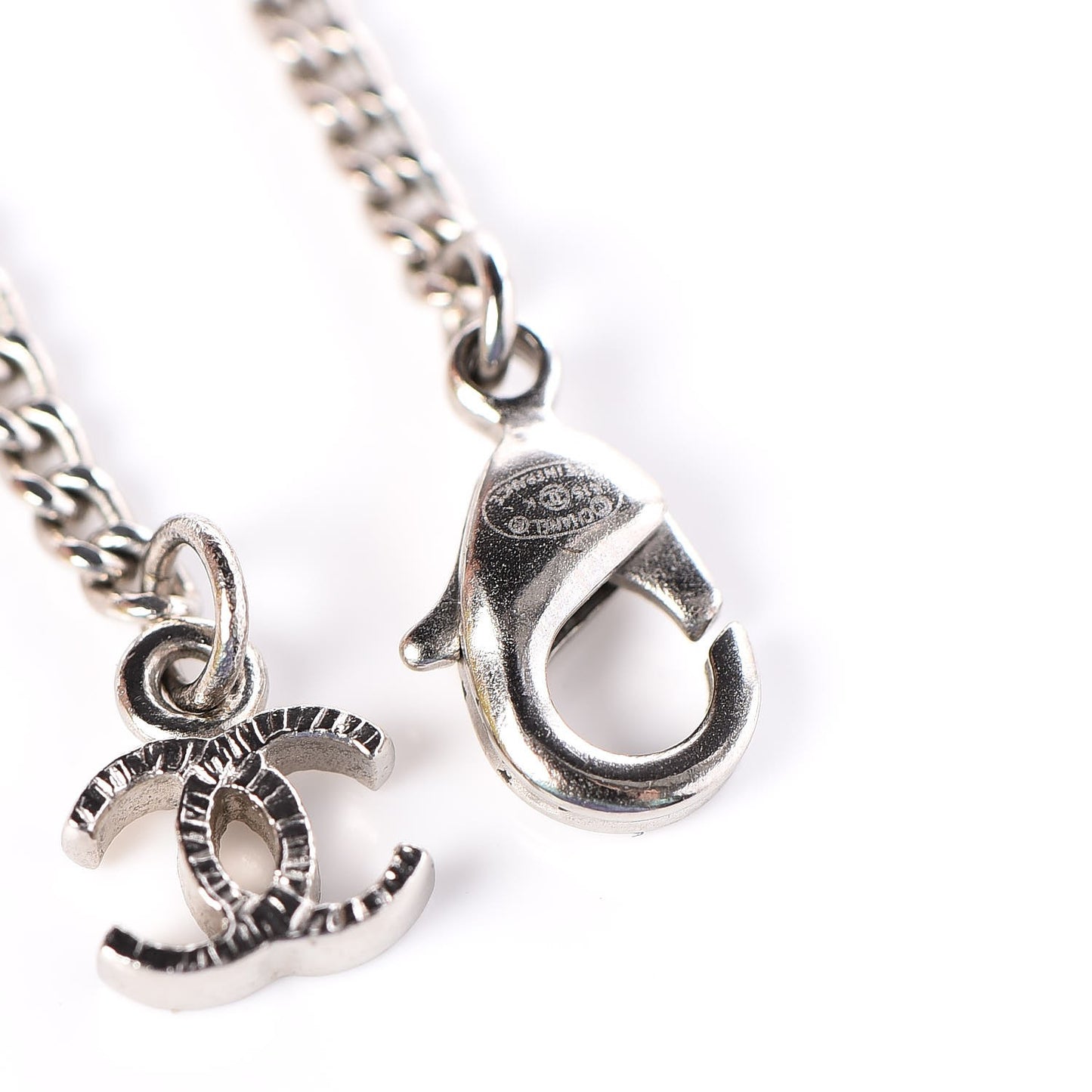 Ruthenium Baguette Crystal CC Necklace Black