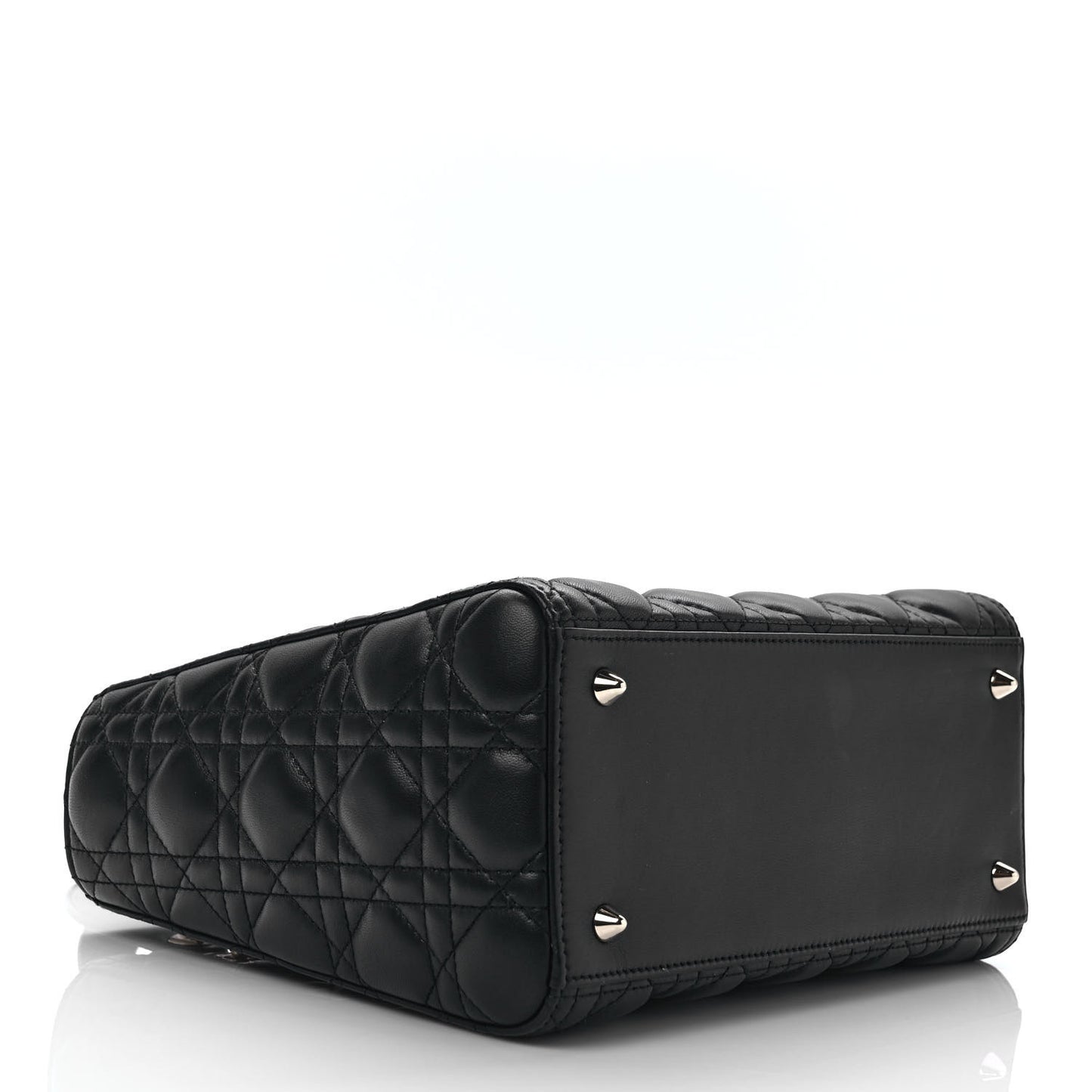 Lambskin Cannage Medium Lady Dior Black