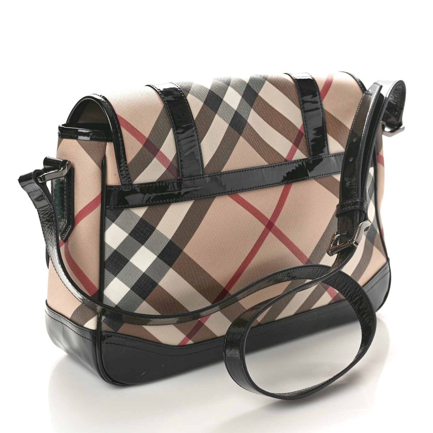Burberry Nova Check Messenger Bag Black 2 of 9
