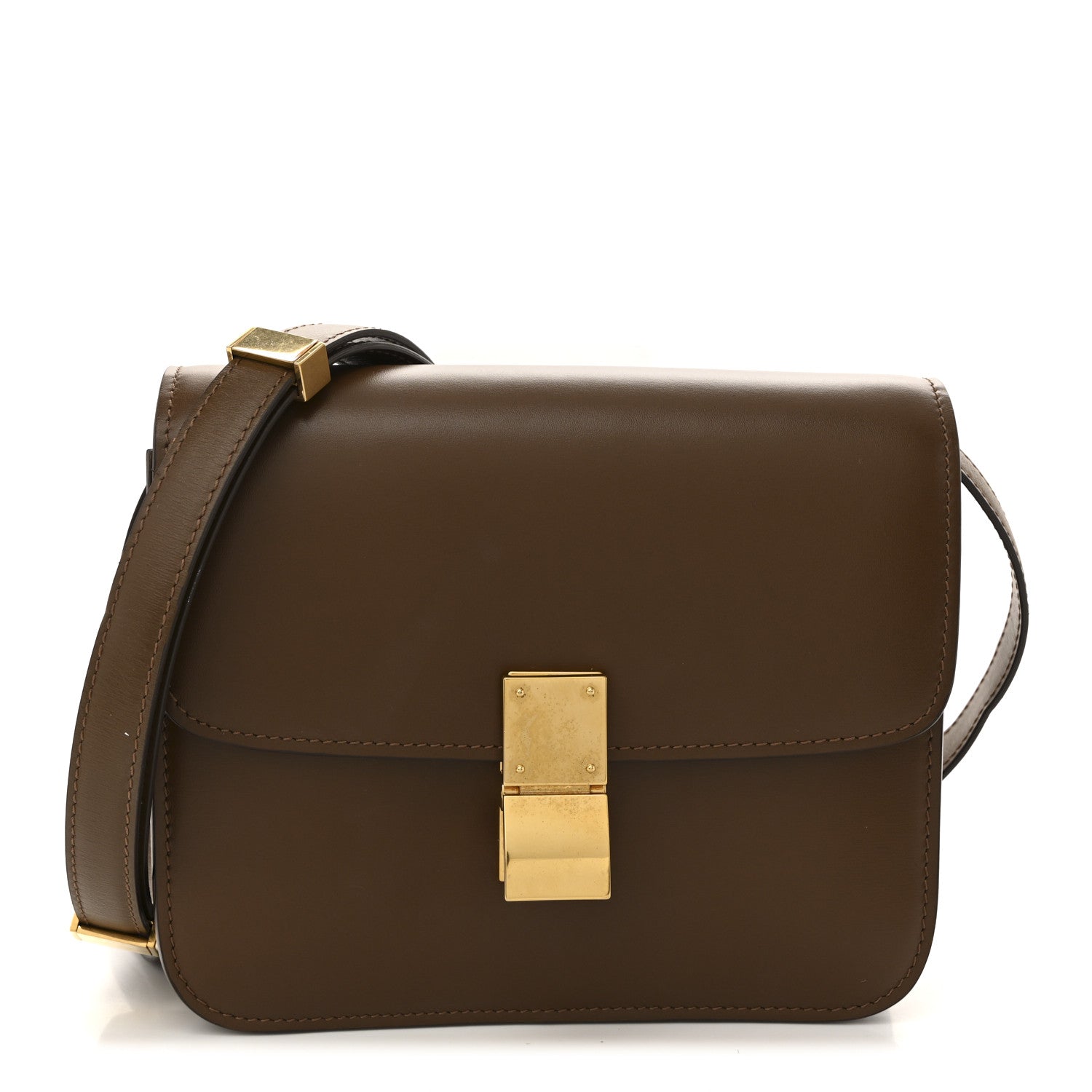 Celine Box Calfskin Teen Classic Box Flap Bag Camel 1 of 14