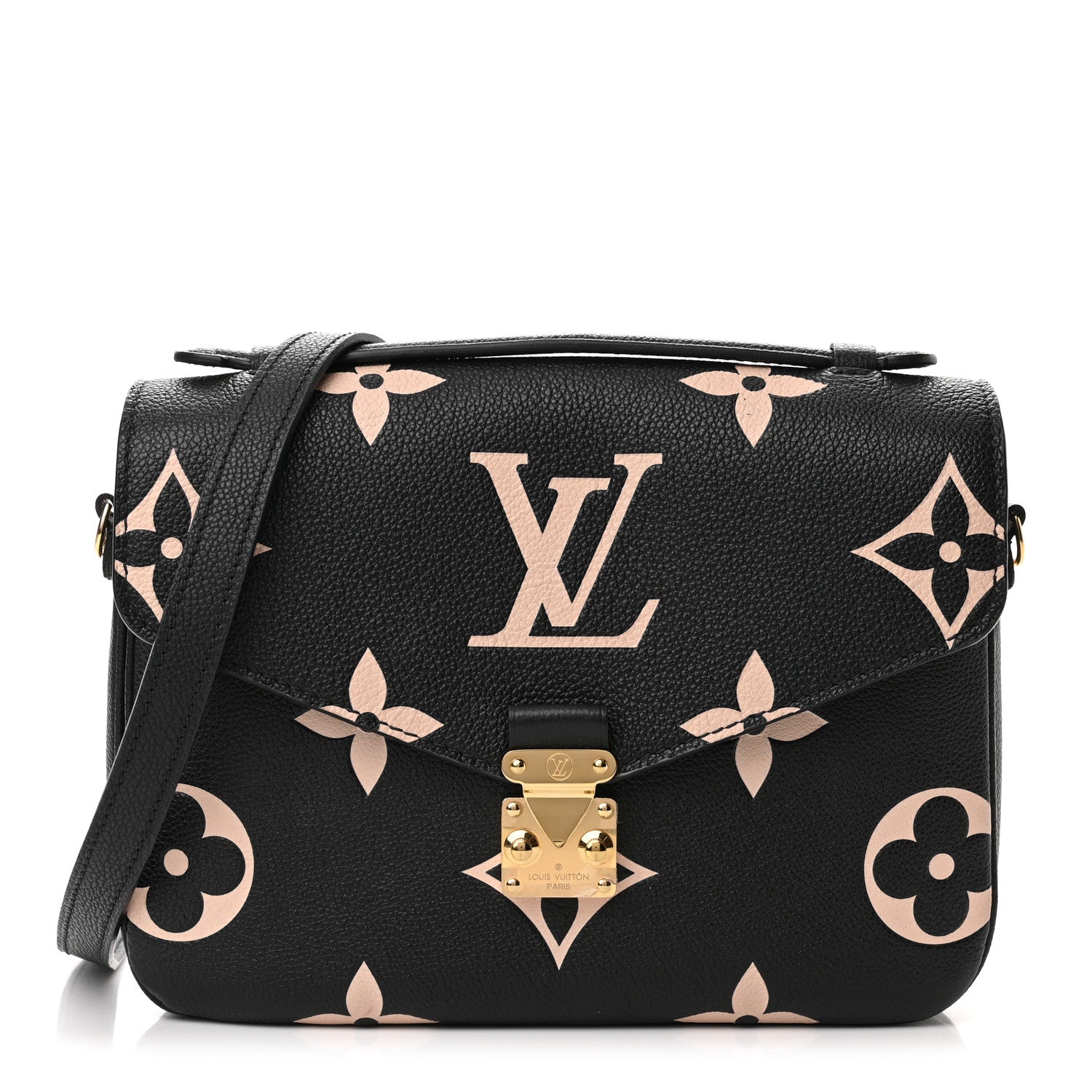 Louis Vuitton Empreinte Monogram Giant Pochette Metis Black Beige 1 of 9