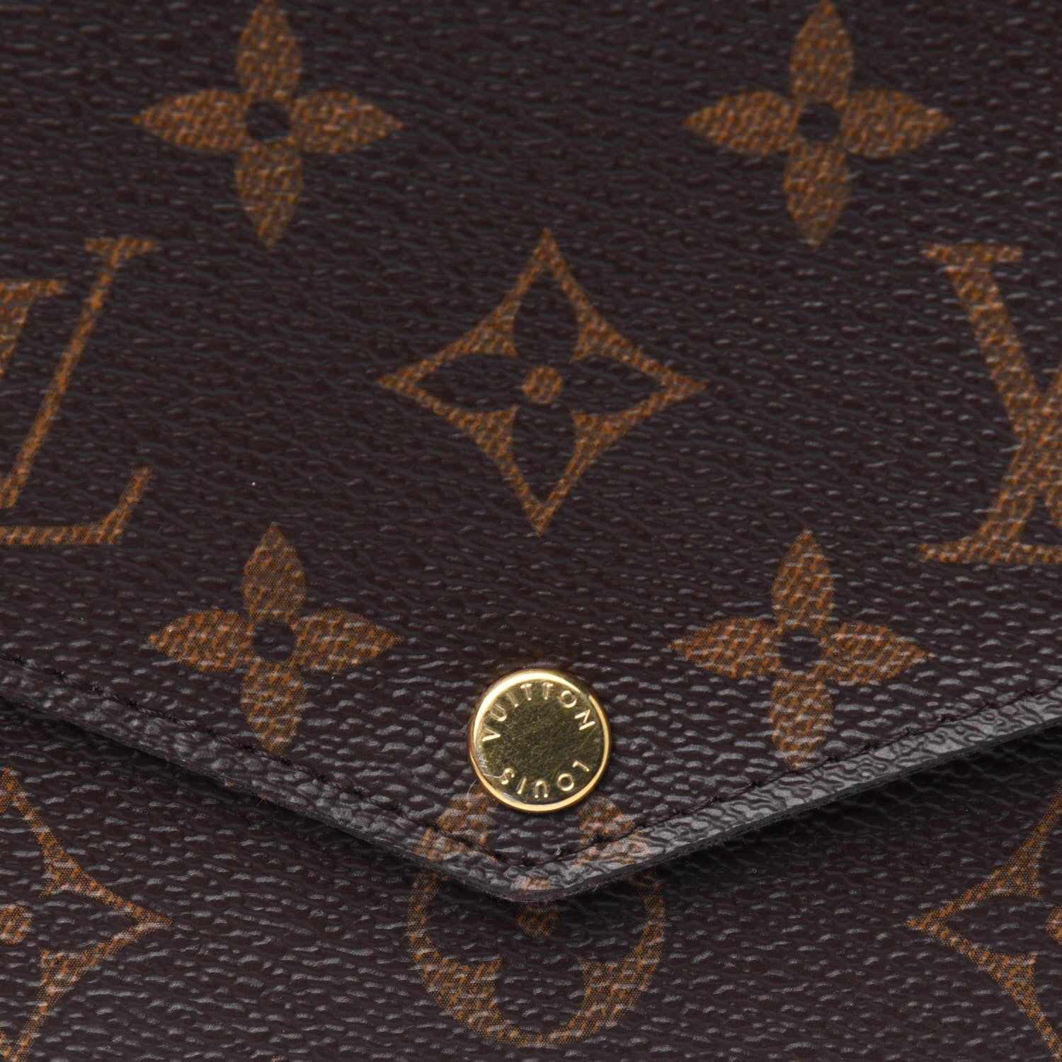 Louis Vuitton Monogram Pochette Felicie Chain Wallet Fuchsia 9 of 13
