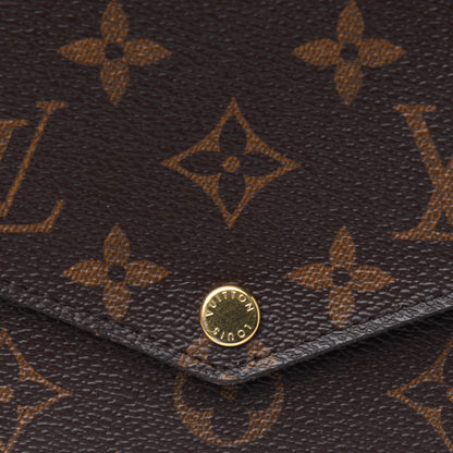 Louis Vuitton Monogram Pochette Felicie Chain Wallet Fuchsia 9 of 13