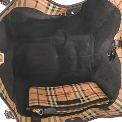 Burberry Haymarket Check Large Canterbury Tote Chocolate 7 of 14