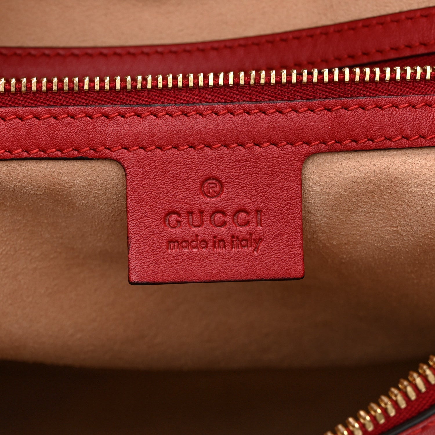 Gucci Apollo Calfskin GG Dadini Embroidered Chain Hobo Hibiscus Red 6 of 11