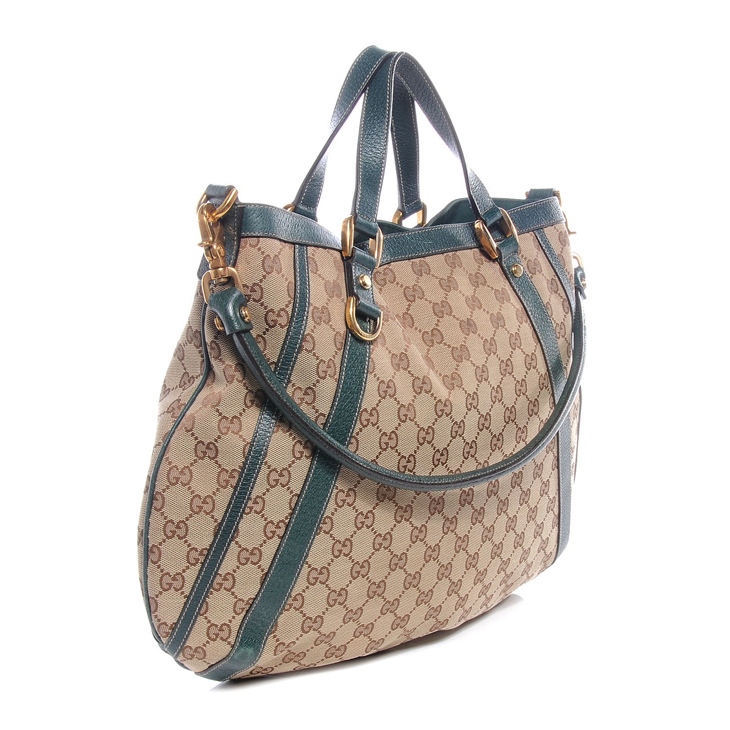 Monogram GG ABBEY Medium Tote Green
