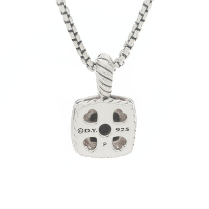 David Yurman Sterling Silver Diamond Black Orchid 7mm Petite Albion Pendant Necklace 6 of 6