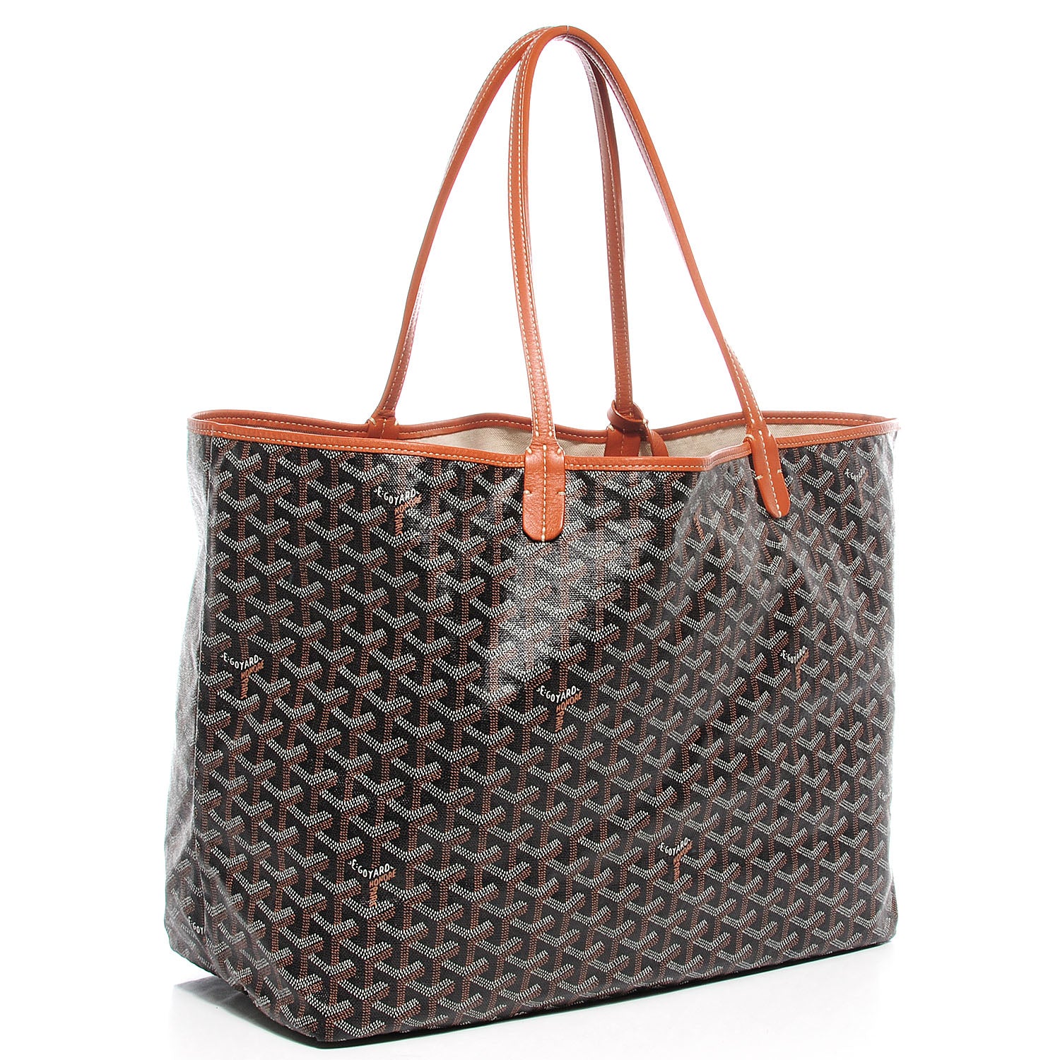 Goyard Goyardine Saint Louis GM Black Gold 3 of 10