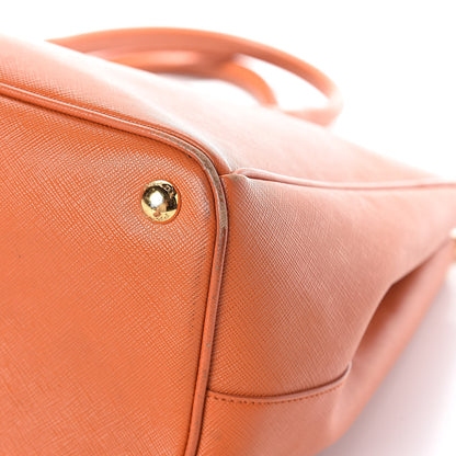 Prada Saffiano Large Galleria Double Zip Tote Papaya 11 of 13