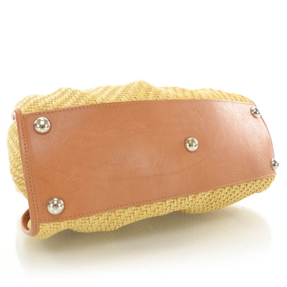 Valentino Garavani Straw Fleur Frame Bag 4 of 8