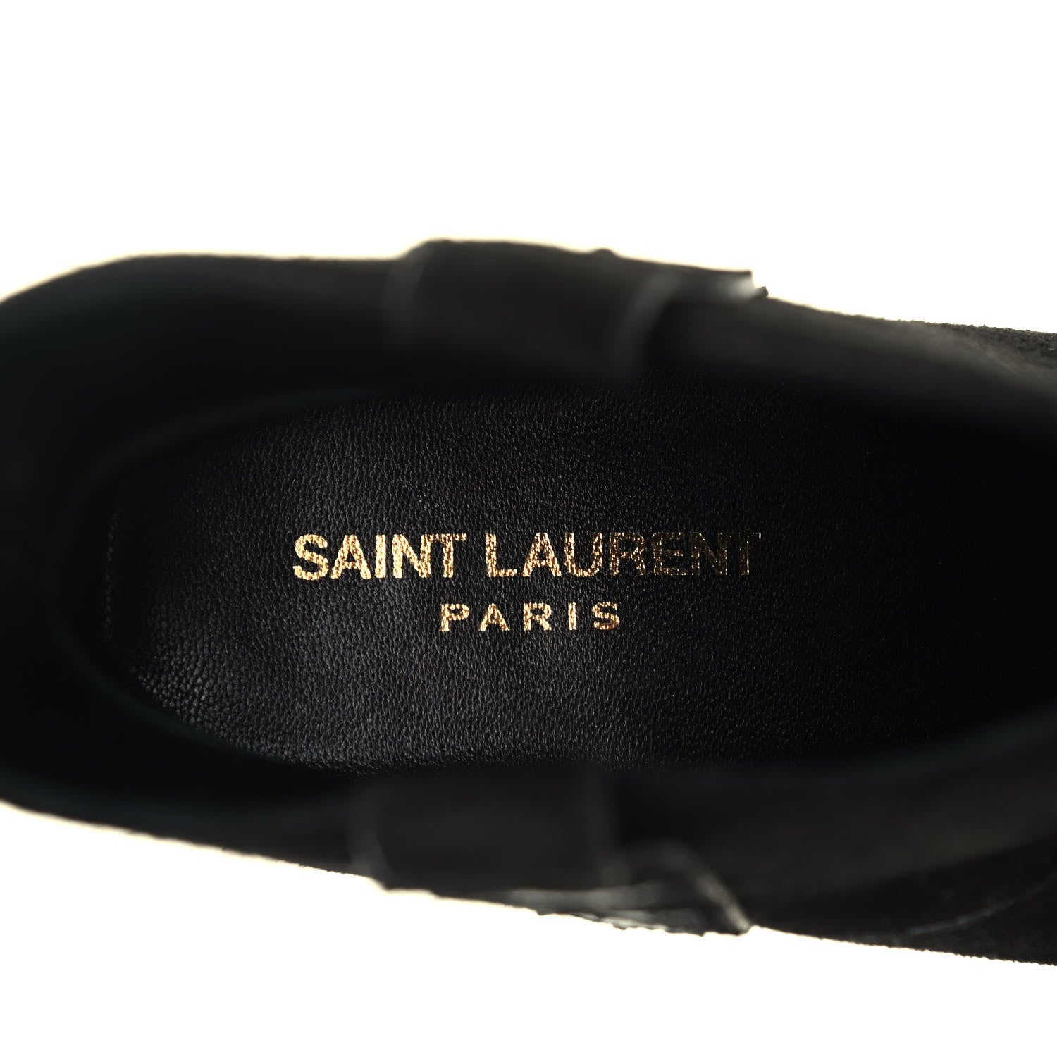 Saint Laurent Suede Rock 40 Stars Ankle Boots 35 Black 6 of 7