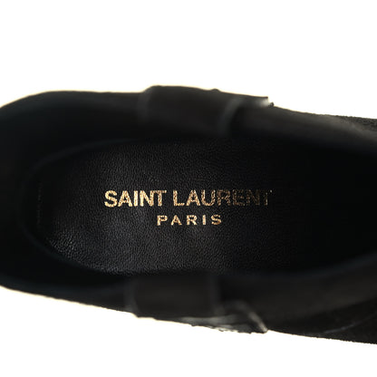 Saint Laurent Suede Rock 40 Stars Ankle Boots 35 Black 6 of 7