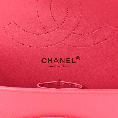 Chanel Caviar Quilted Jumbo Double Flap Dark Pink 6 of 13
