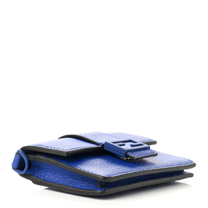 Fendi Cuoio Romano Monochrome Micro Flat Baguette Blue Neon 3 of 6