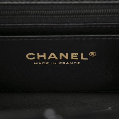 Chanel Tweed Sequin Quilted Top Handle Box Bag Black 6 of 11