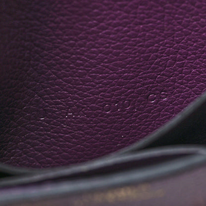 Hermes Evercolor Bi-Color Constance Slim Wallet Cassis Bleu Royale 9 of 10