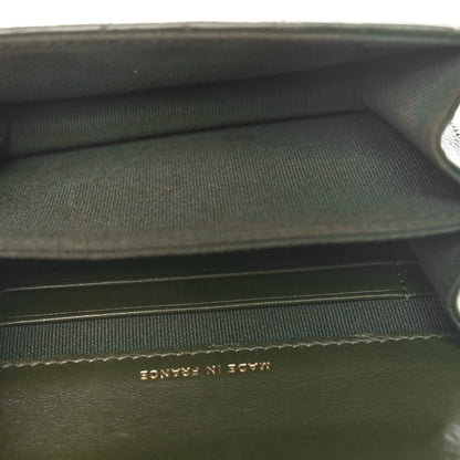 Chanel Lambskin Quilted Chain Top Handle Clutch With Chain Khaki 5 of 11