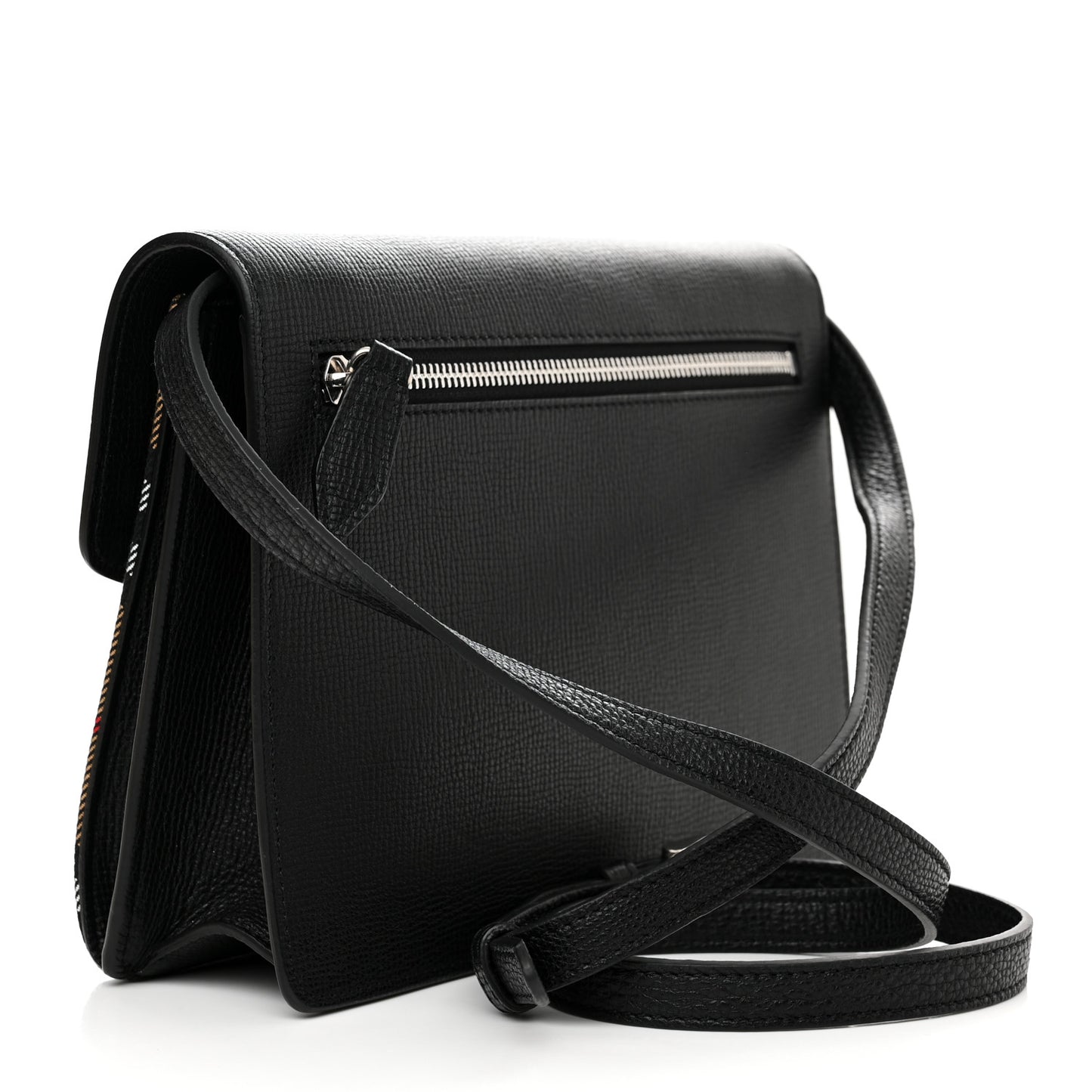 Derby Calfskin Vintage Check Small Macken Crossbody Bag Black