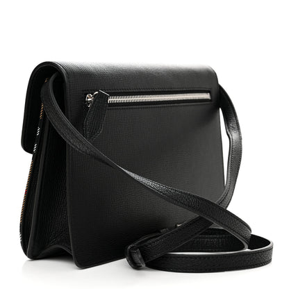 Burberry Derby Calfskin Vintage Check Small Macken Crossbody Bag Black 3 of 10