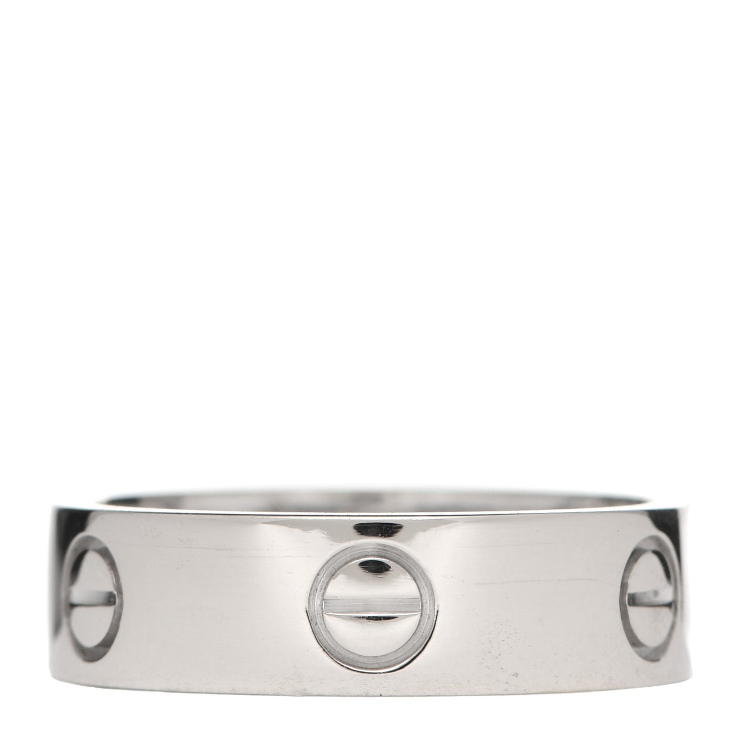 18K White Gold 5.5mm LOVE Ring 58 8.25