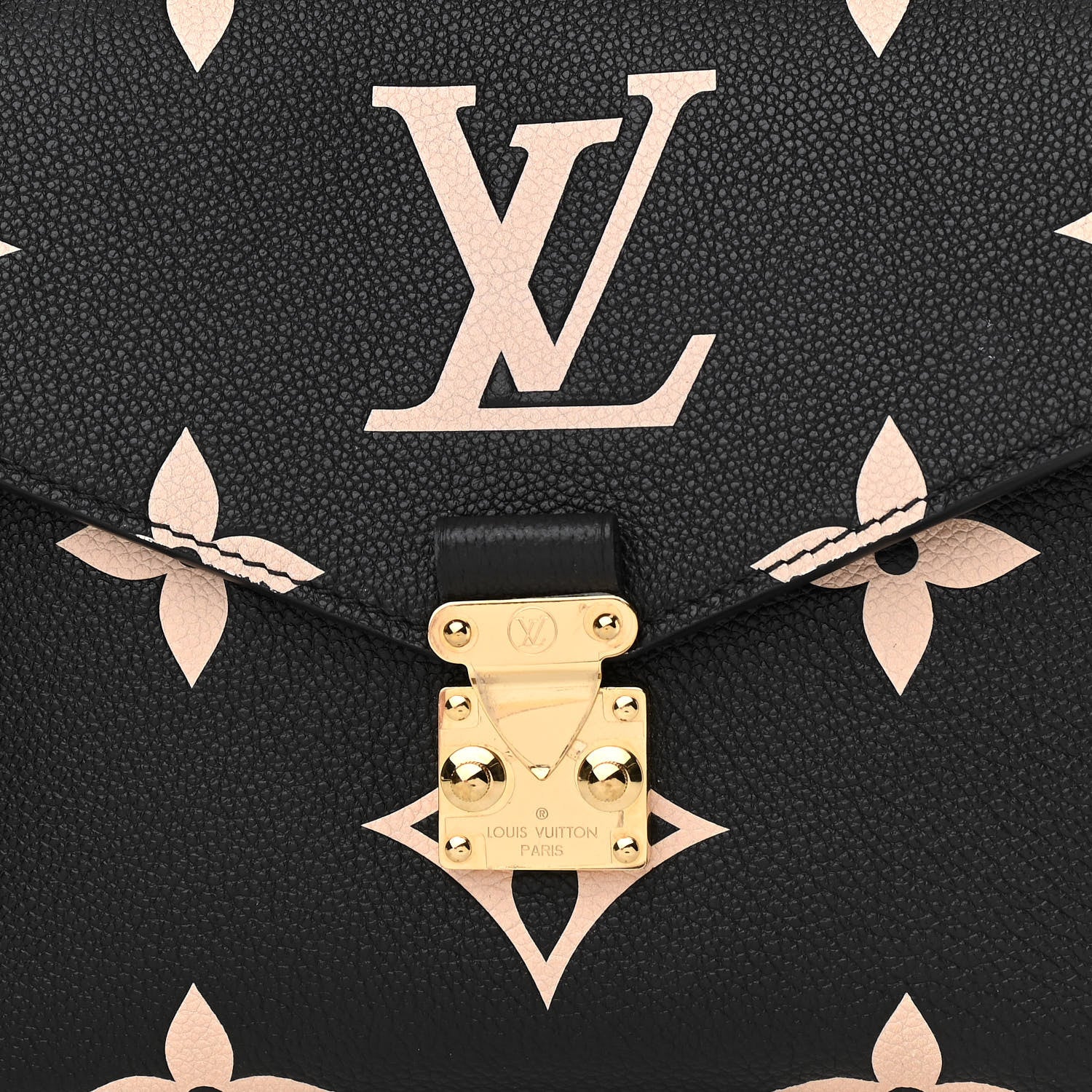 Louis Vuitton Empreinte Monogram Giant Pochette Metis Black Beige 7 of 9