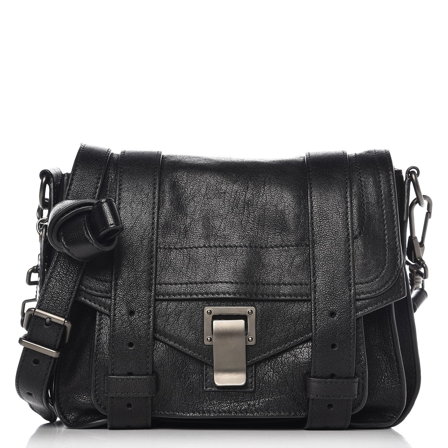 Lambskin PS1 Pouch Messenger Black