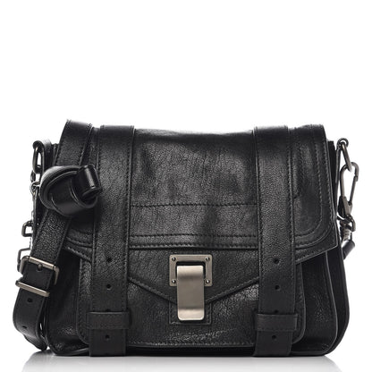 Proenza Schouler Lambskin PS1 Pouch Messenger Black 1 of 6